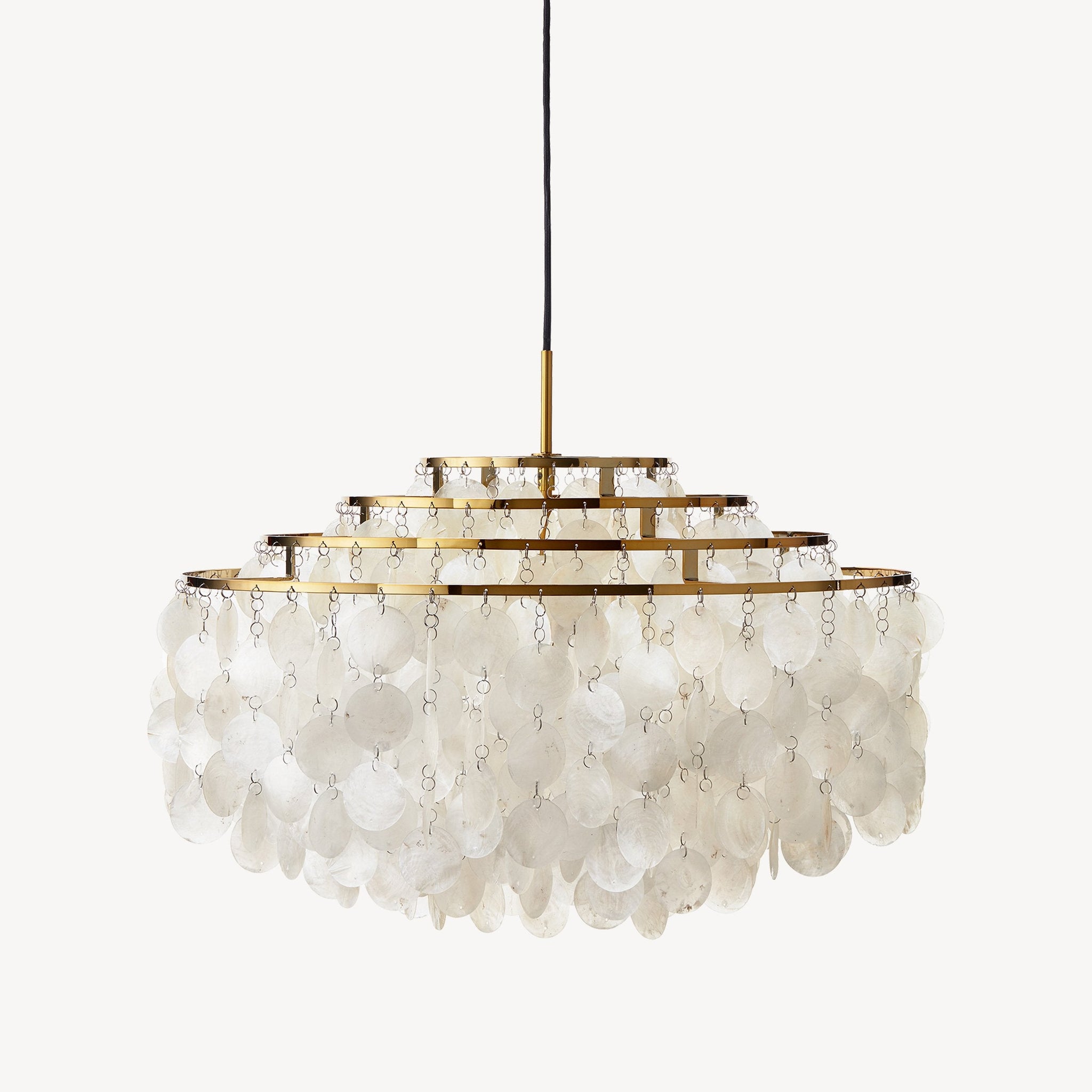 Verpan Fun10DM ヴァーナーパントン 北欧照明 シェルランプ 真鍮 Verner Panton Fun 10DM Brass Pendant - Designer Seashell Lamp – Verso